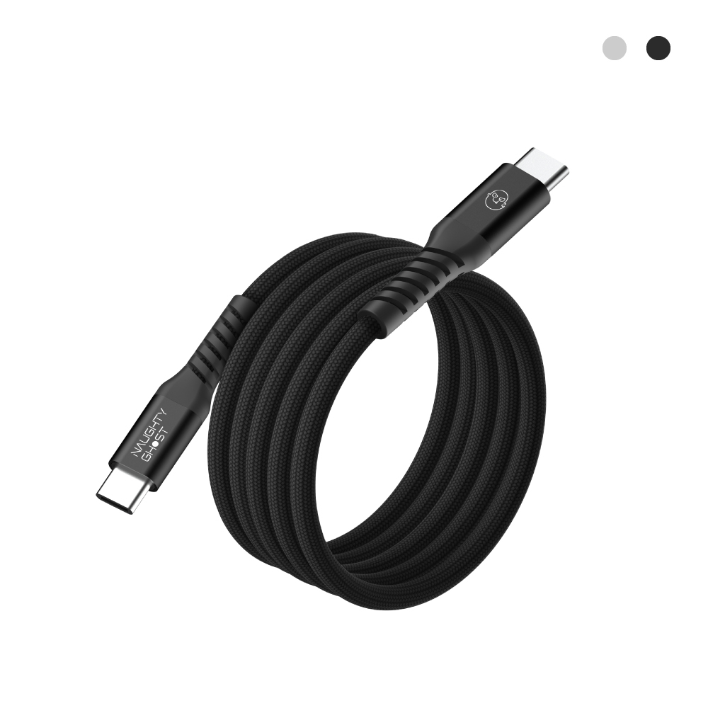 C to C 磁吸收納編織充電線-240W,1.2M