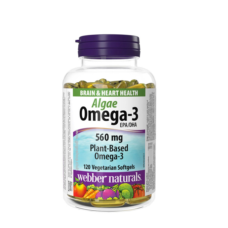 加拿大品牌 Webber Naturals 純素天然海藻 Omega-3 脂肪酸 120 粒素食膠囊