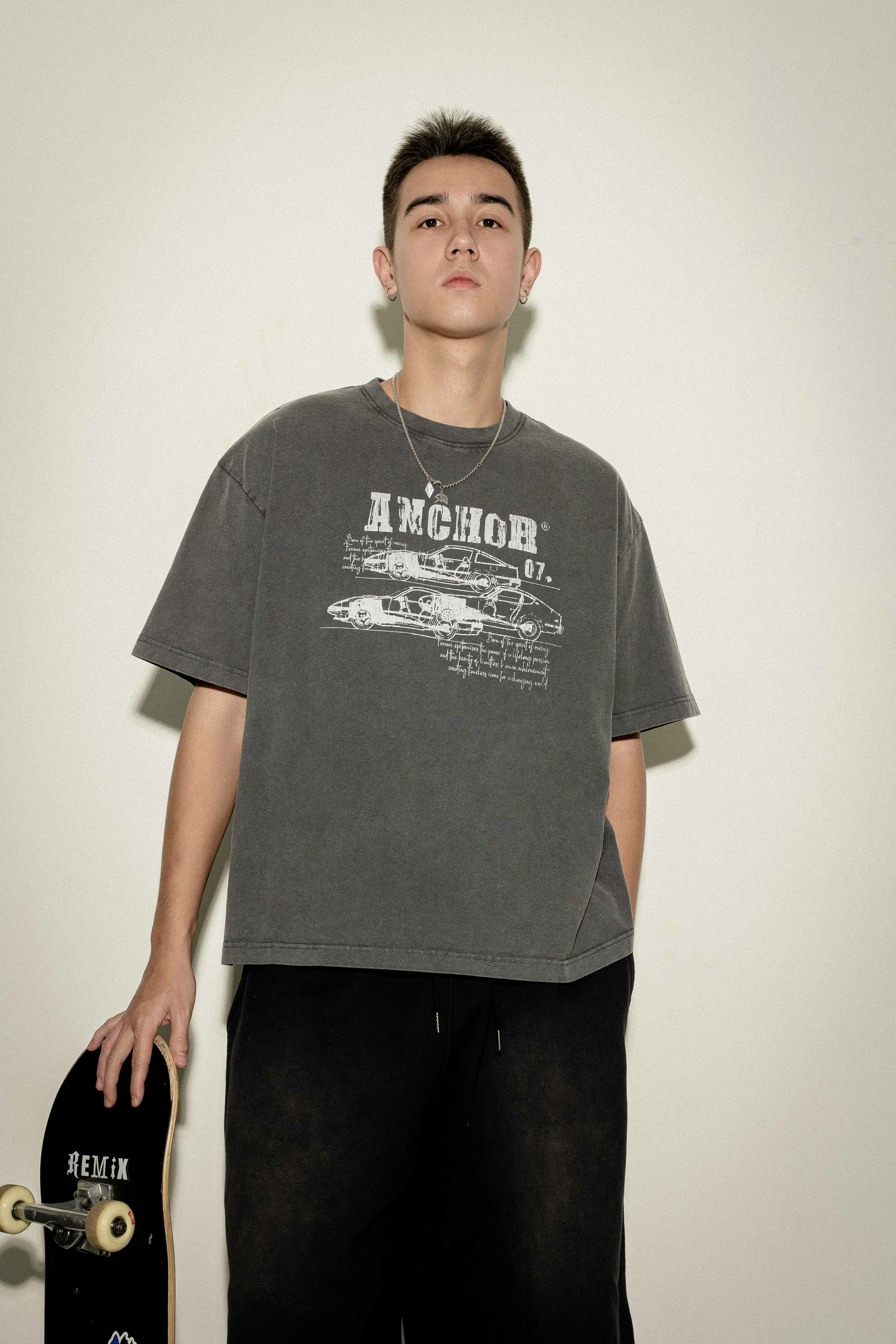 ACR A-18 底特律 汽車 解構 草稿圖 短T 短袖