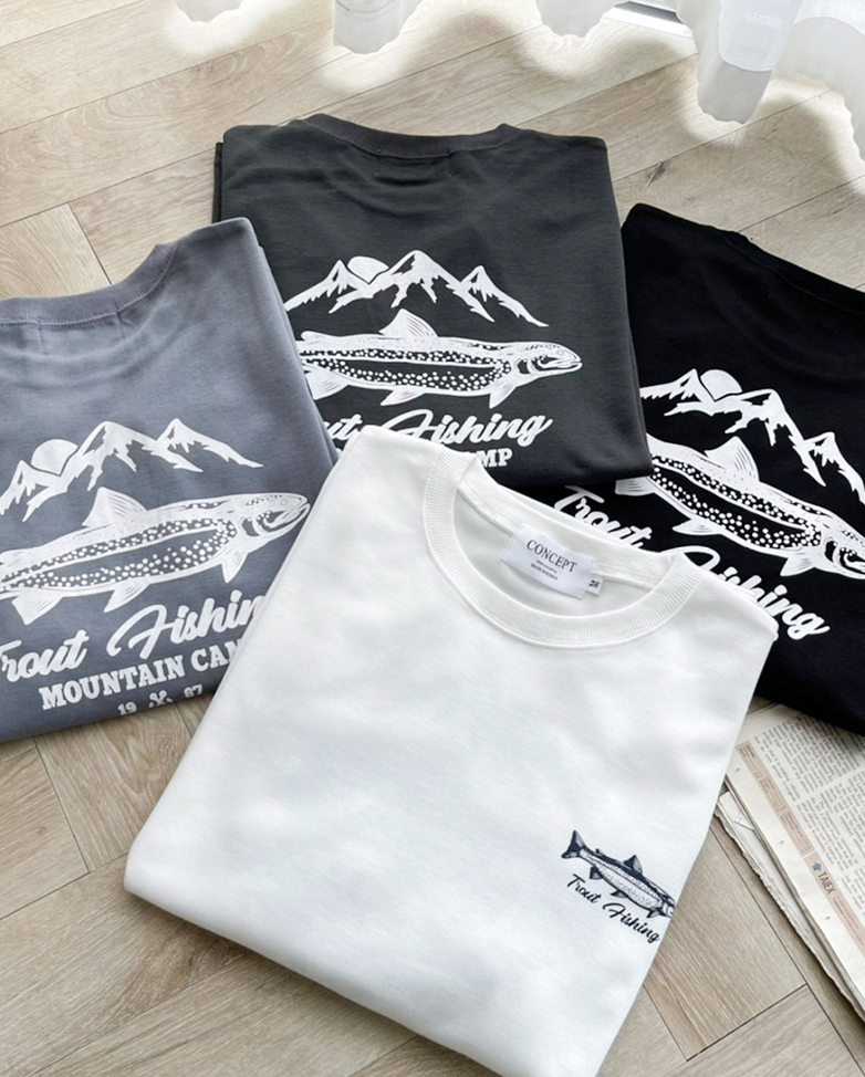 urban山脈鮭魚短Tee