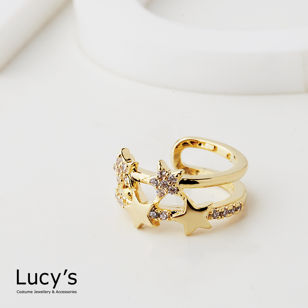 閃亮流星 耳骨夾 (三色) (114338/114339/114340)