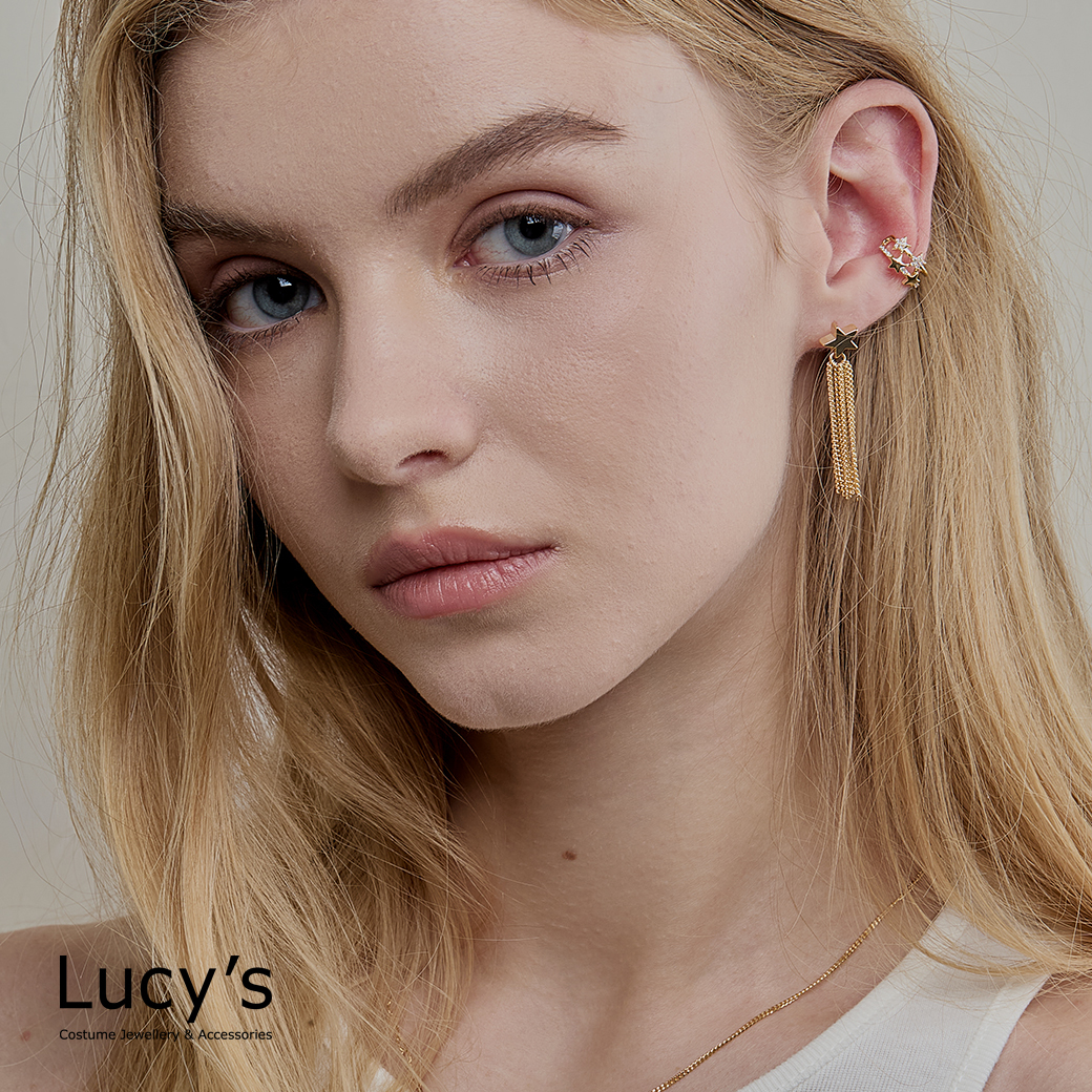 閃亮流星 耳骨夾 (三色) (114338/114339/114340)