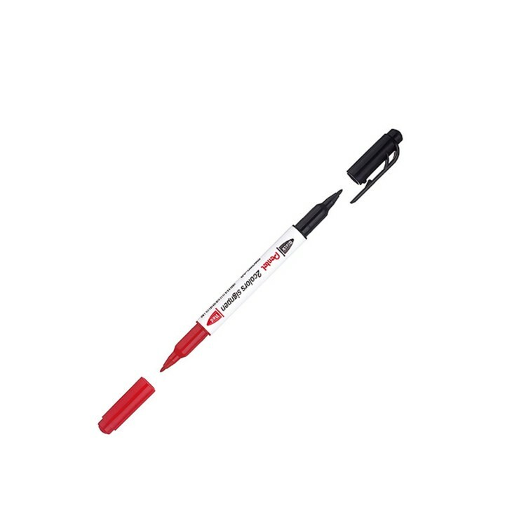 PENTEL 雙色簽字筆 SW380-ABT  (黑+紅)