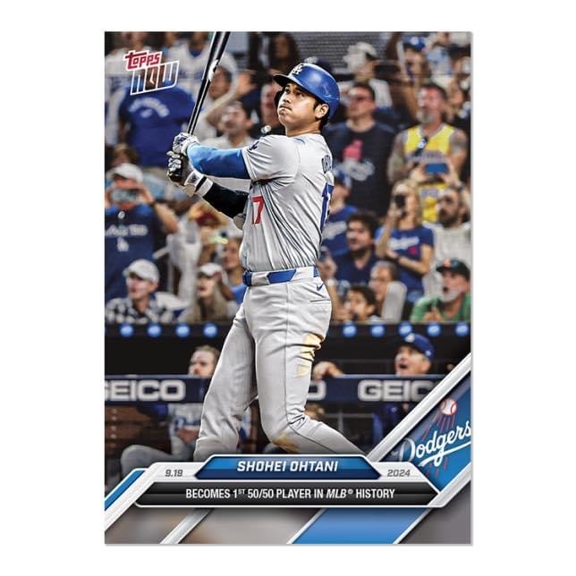 TOPPS 大谷翔平 50-50 CLUB 紀錄 球員卡