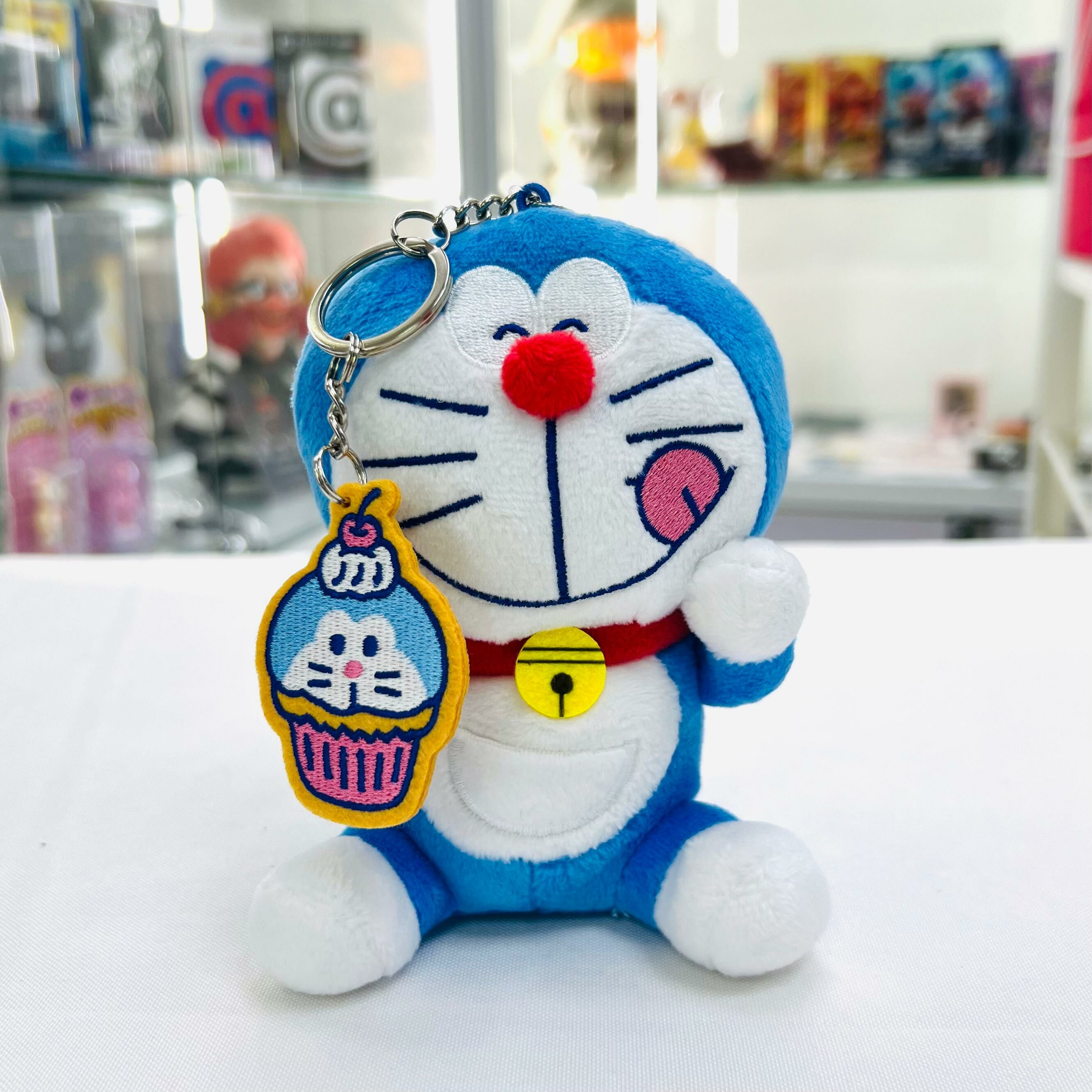 Doraemon Sitting Plush Keyring Mascot-Cake
