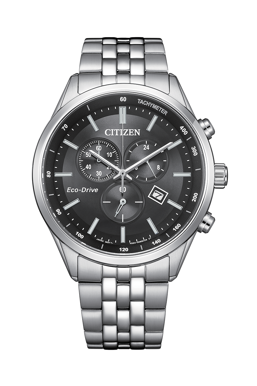 星辰 CITIZEN Eco-Drive AT2570-56L 深藍面 / AT2570-56E 黑面 光動能腕錶 三眼光動能男士手錶