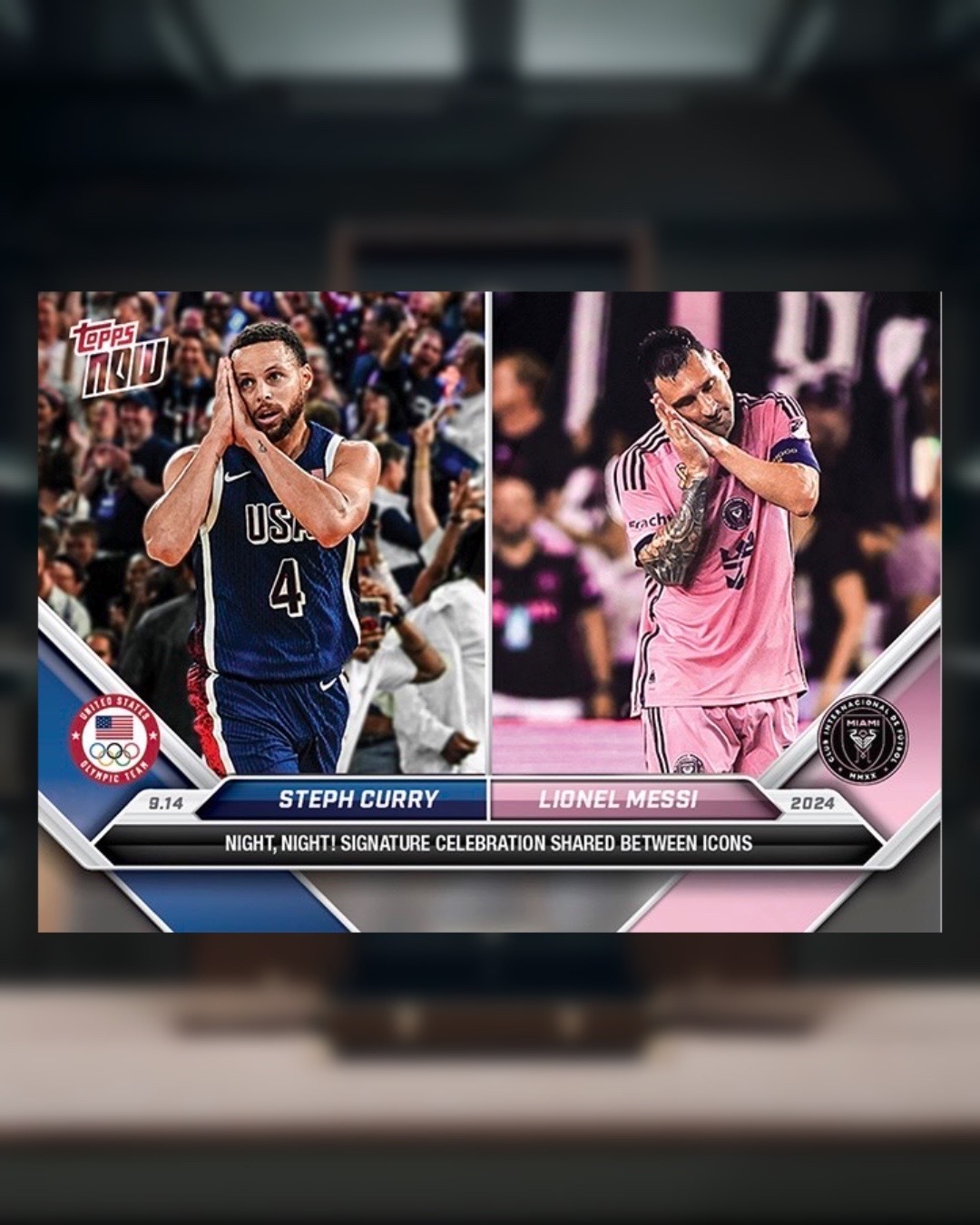 #現貨 TOPPS NOW® x 2024 MLS Lionel Messi/Steph Curry 梅西 庫里 珍藏卡 球員卡