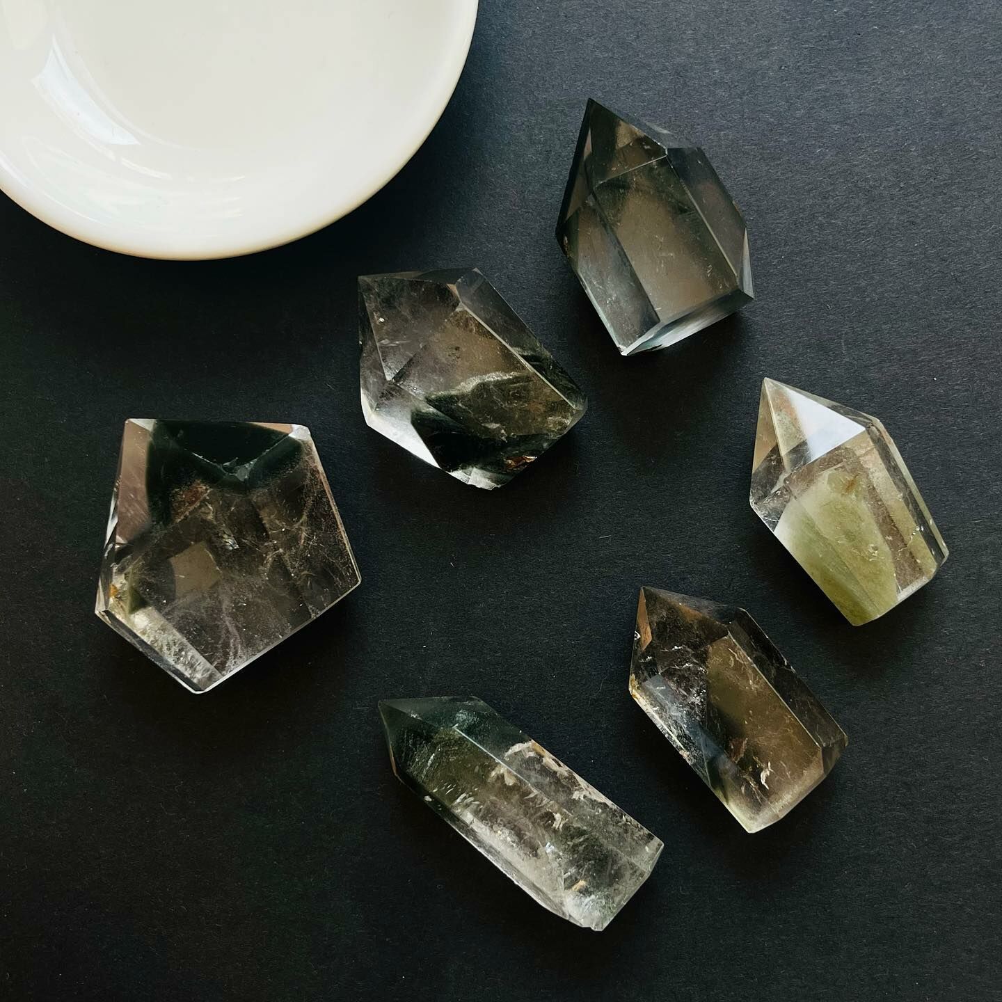 [原石] 綠幽靈水晶 水晶擺件