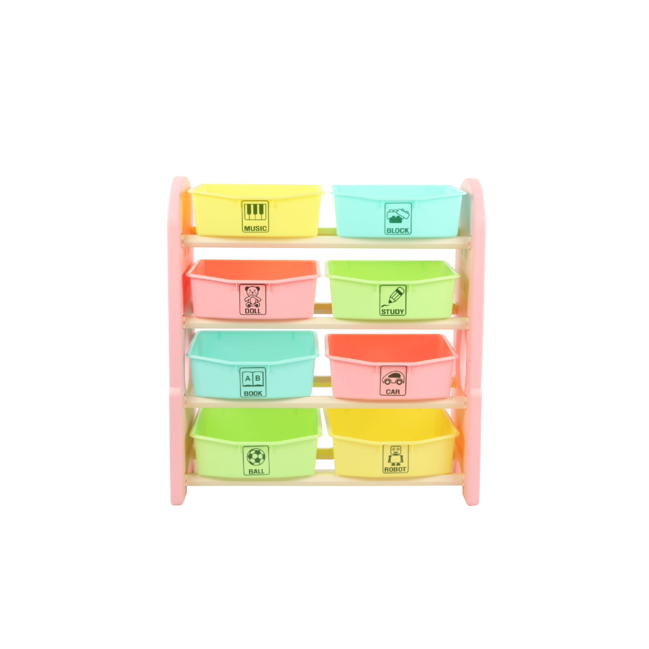 【Edu Play】兒童用品收納組4層8格