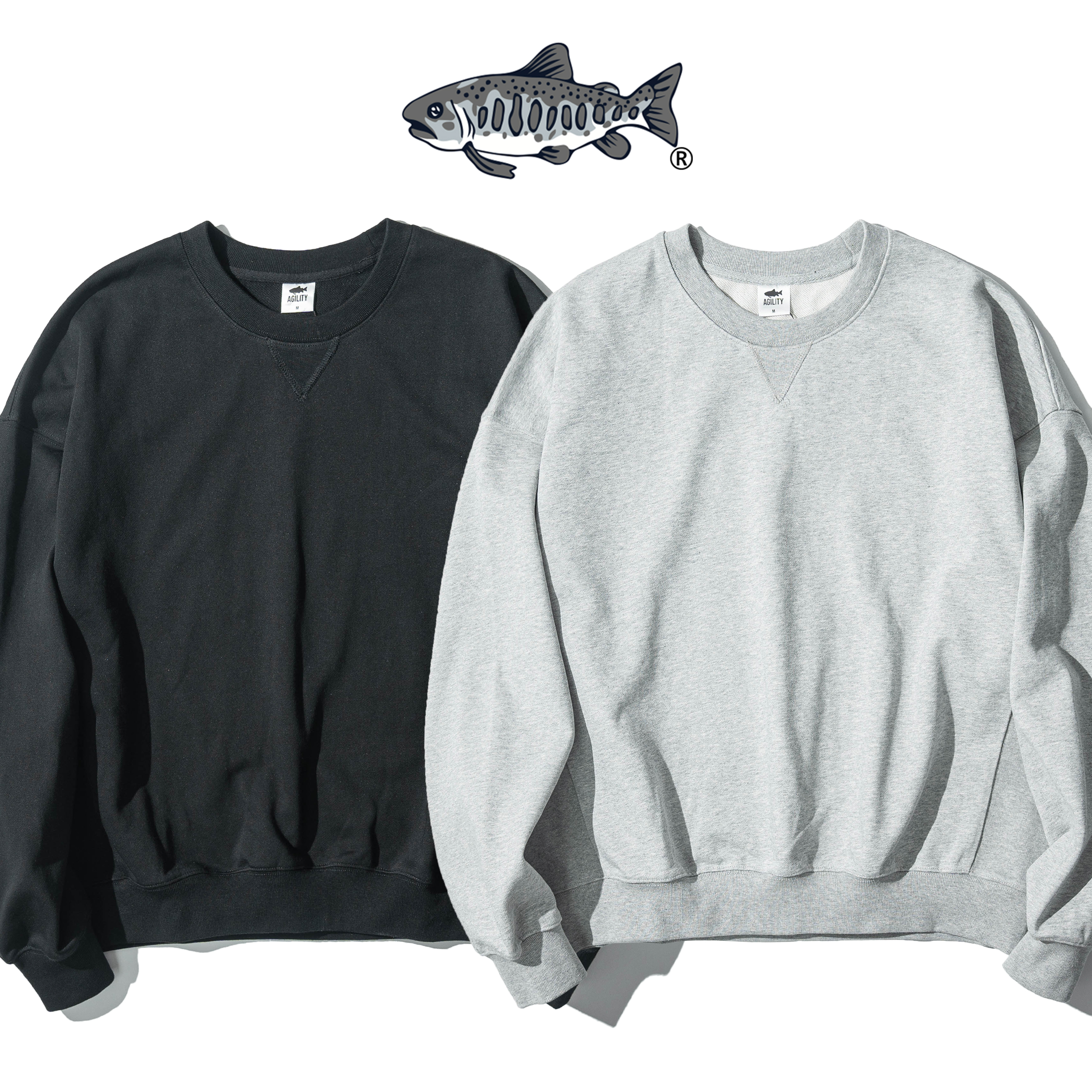 AGILITY Boxy Cropped Sweater 棉質 寬鬆短版 大學Tee [HC1]