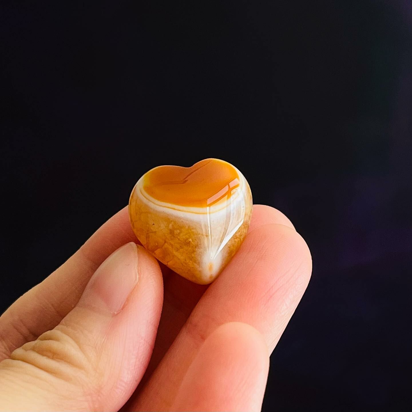 [原石] 紅瑪瑙石英 小愛心