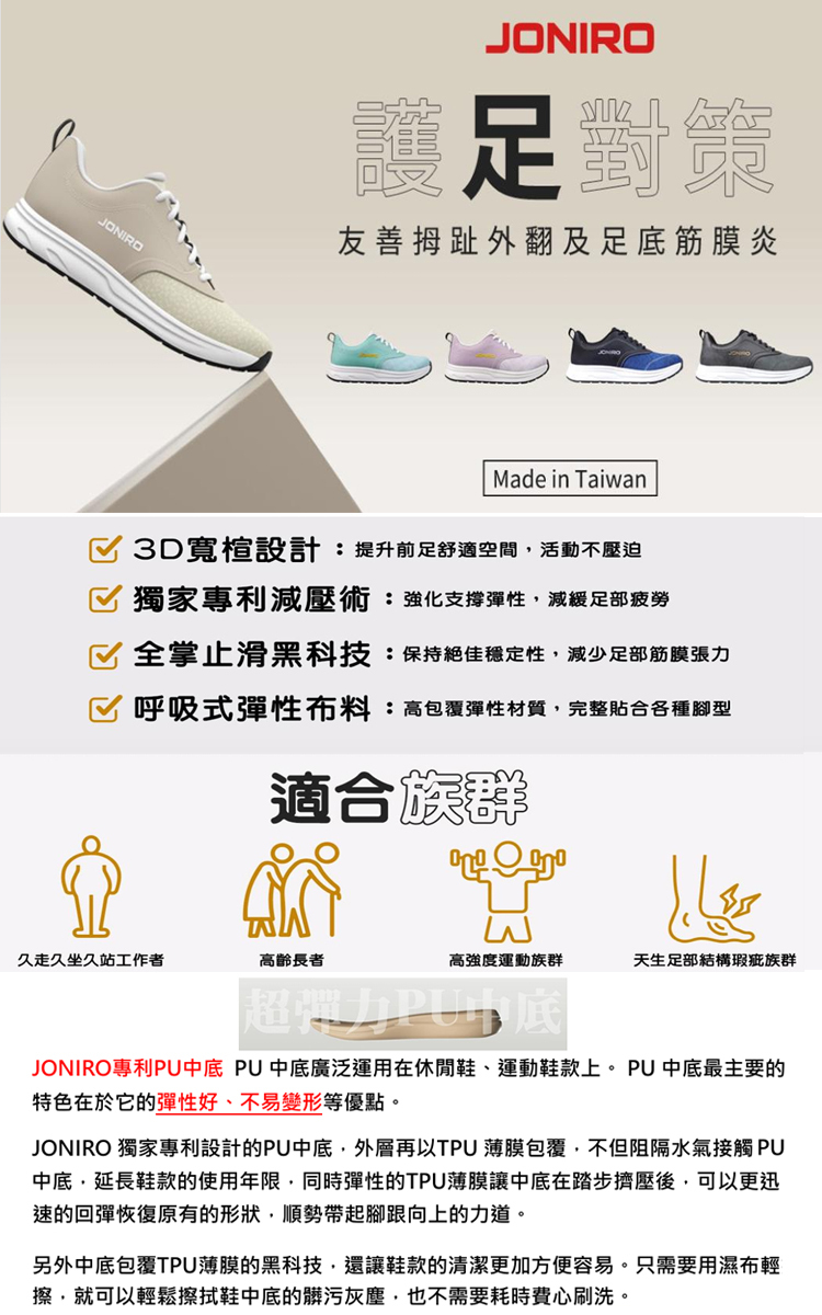 JONIRO 拇趾外翻鞋(男鞋) Ringer