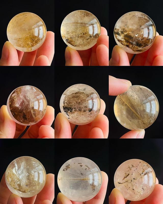 [原石] 軟錳礦 / 小樹瑪瑙 水晶球