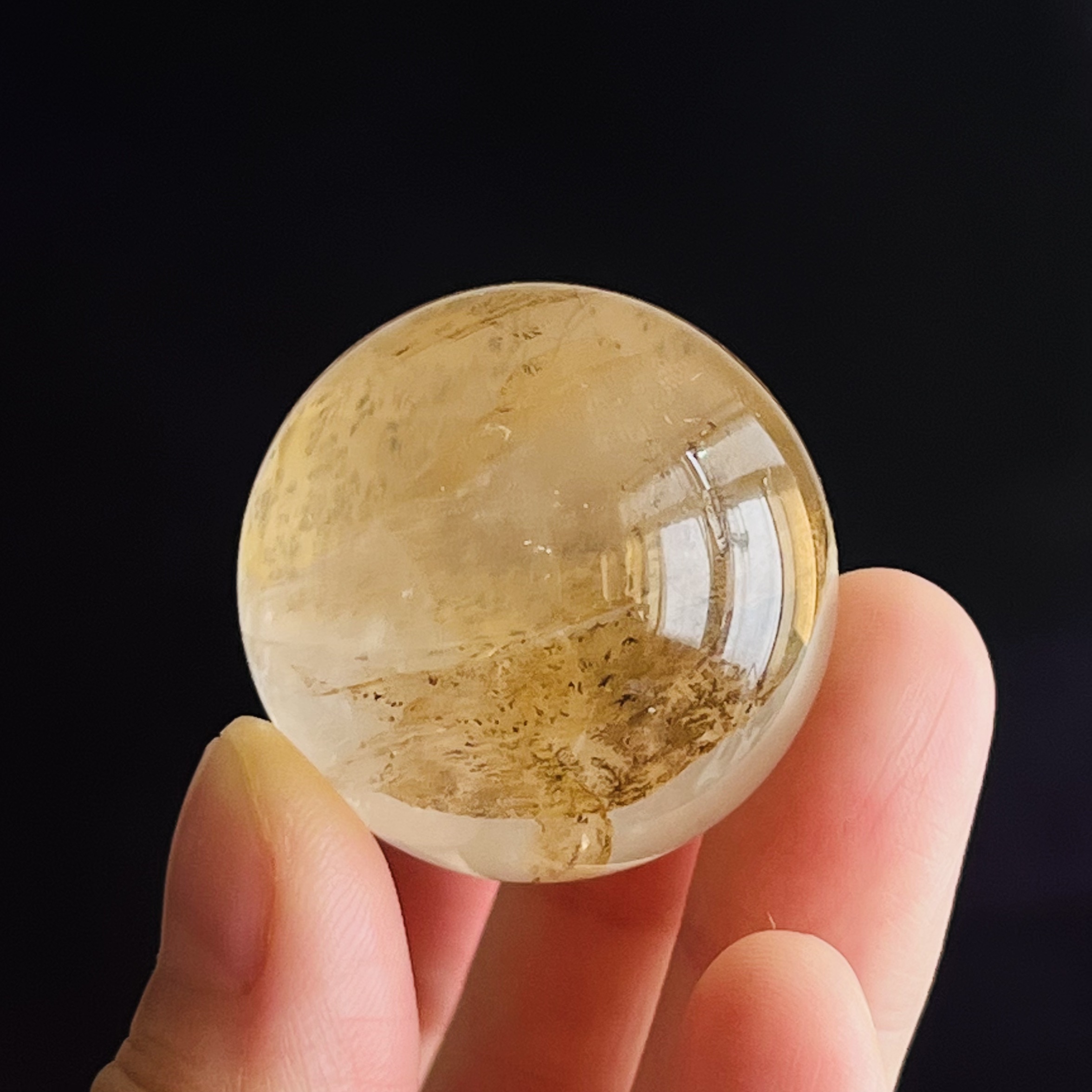 [原石] 軟錳礦 / 小樹瑪瑙 水晶球