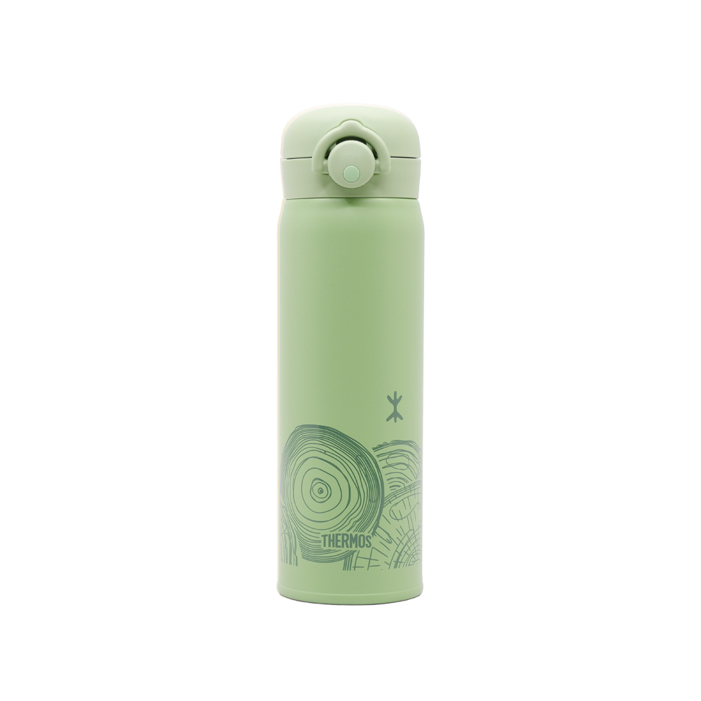 THERMOS 5 elements vacuum insulated 500ml bottle (green) - wood