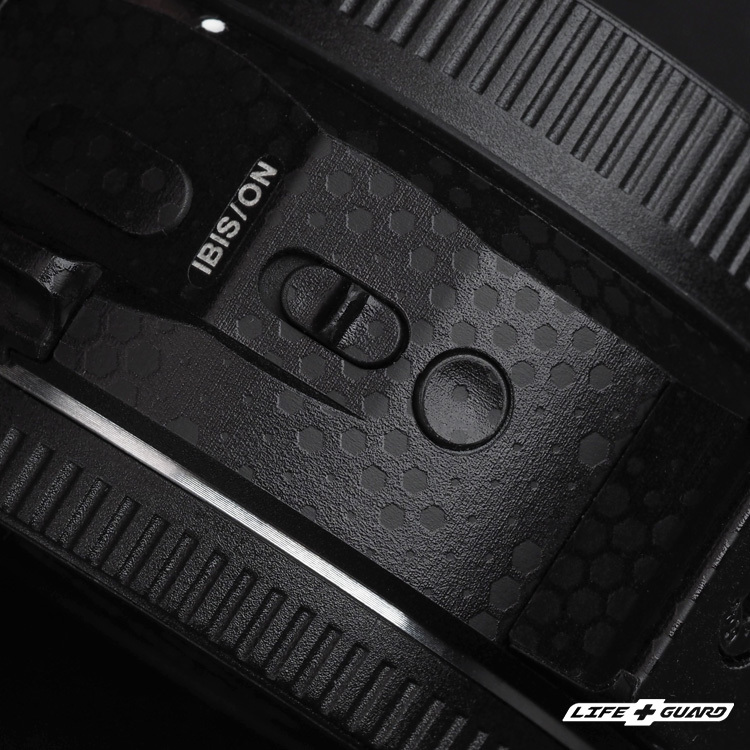 Metabones EF-E mount T 鏡頭貼膜展示圖，LIFE+GUARD 風格設計