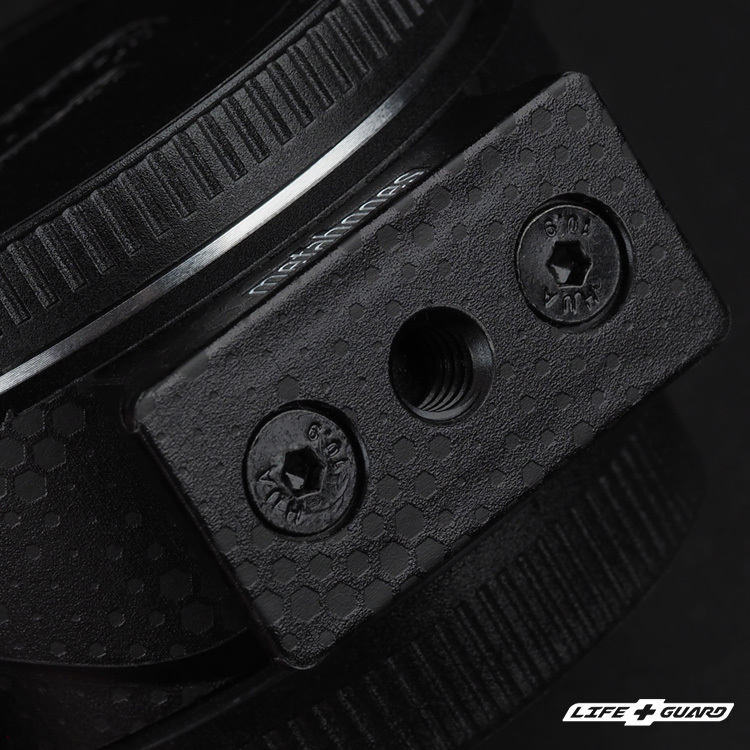 LIFE+GUARD 貼膜安裝示意圖，適用 Metabones EF-E mount T