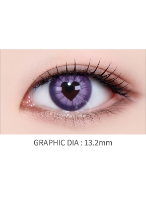 LensMe Pop Heart Monthly (Violet)