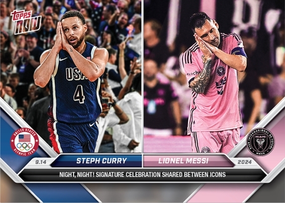 <2025玩具特賣🧧>TOPPS NOW x Lionel Messi/Steph Curry 梅西/庫里 紀念球員卡