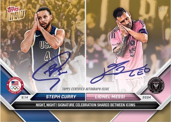 <2025玩具特賣🧧>TOPPS NOW x Lionel Messi/Steph Curry 梅西/庫里 紀念球員卡