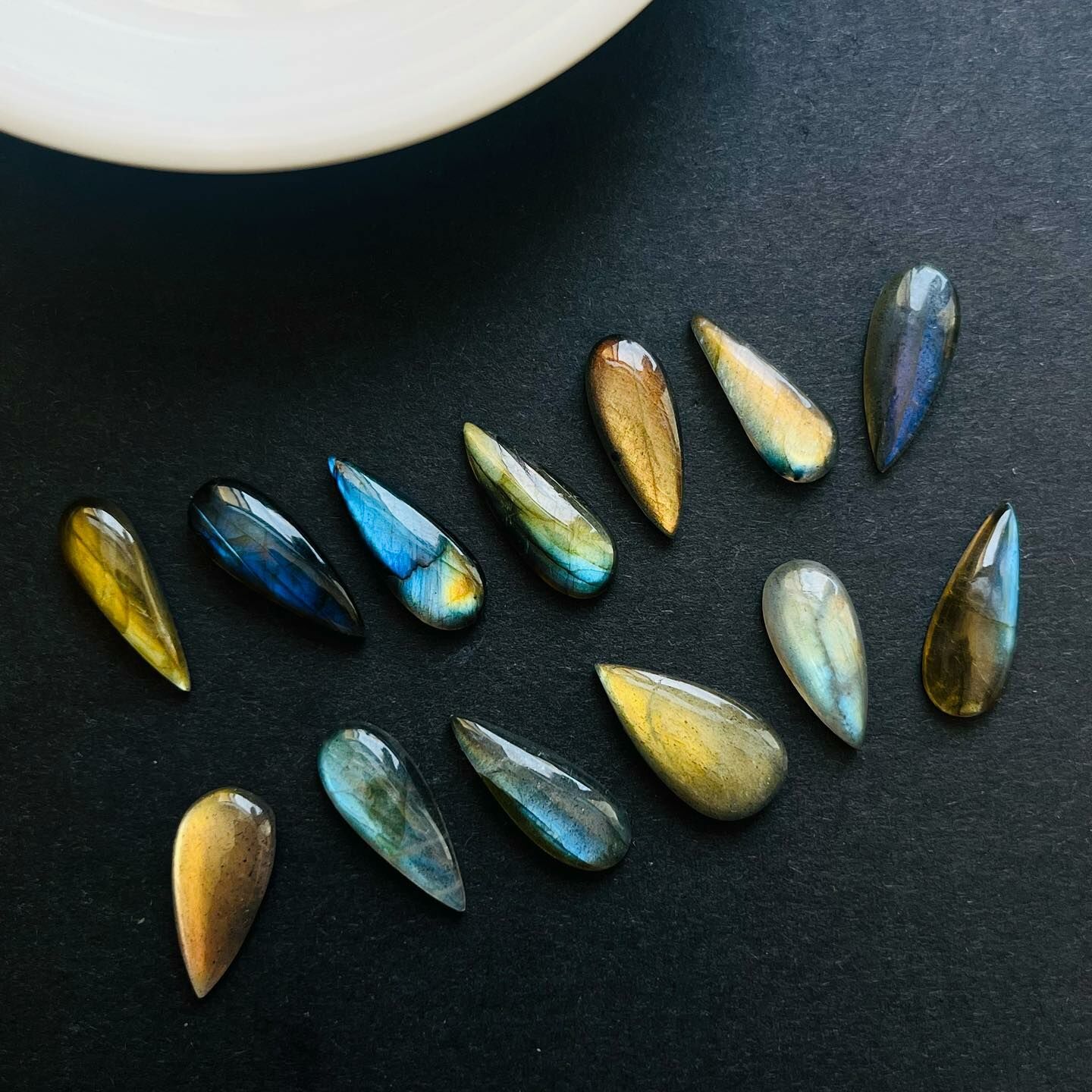 [原石] 拉長石 水晶墜面 水晶蛋面