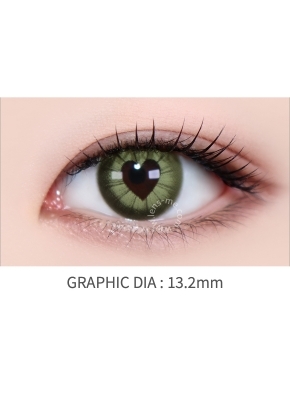 LensMe Pop Heart Monthly (Olive)