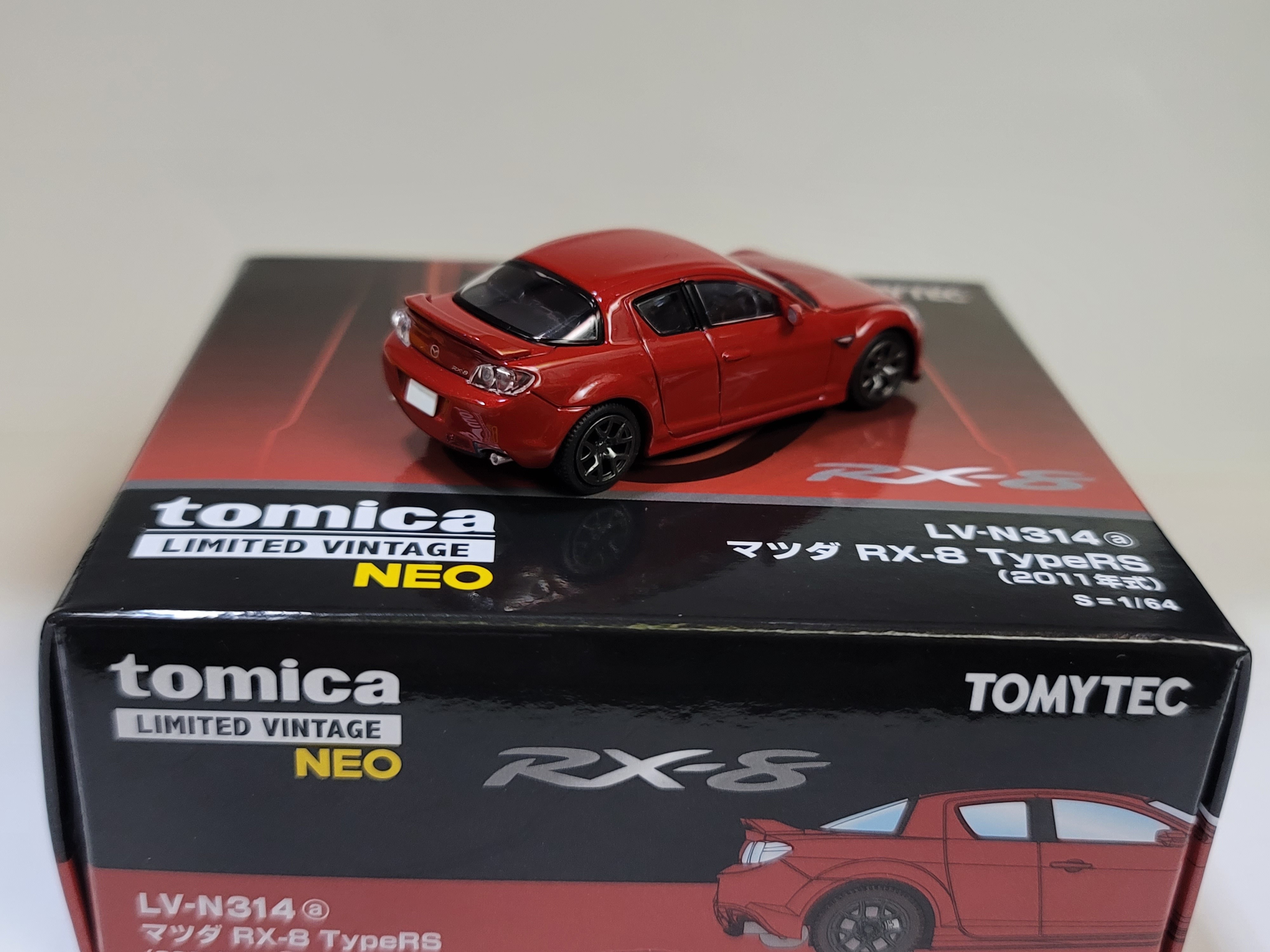 Tomytec 1/64 LV-N314a Mazda RX-8 TypeRS (red) 2011