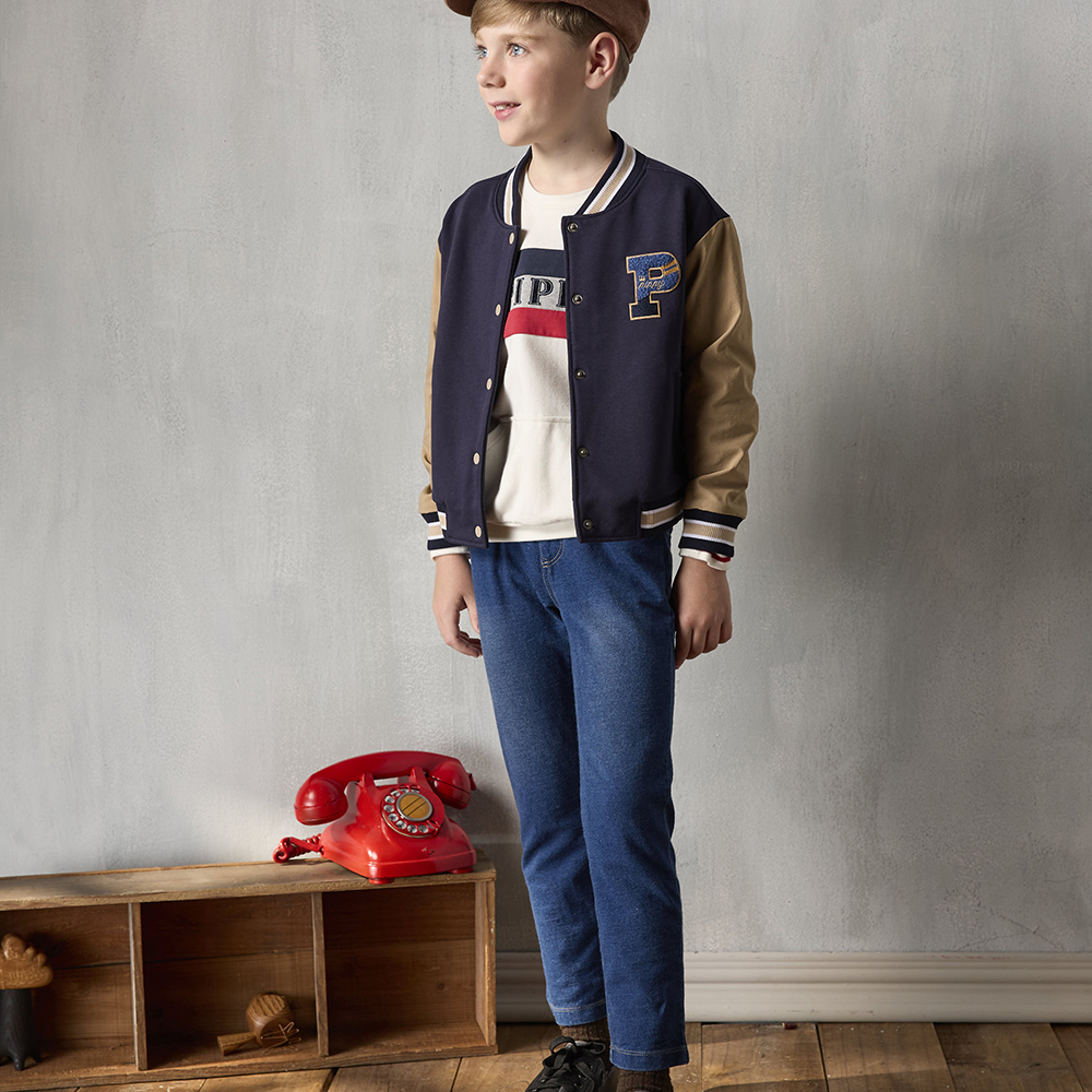 PIPPY 大彈力牛仔長褲(合身版) 藍