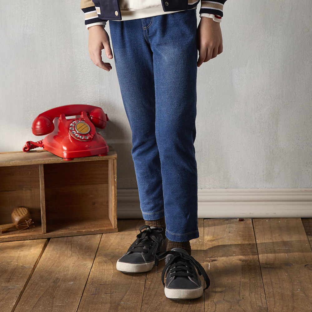 PIPPY 大彈力牛仔長褲(合身版) 藍