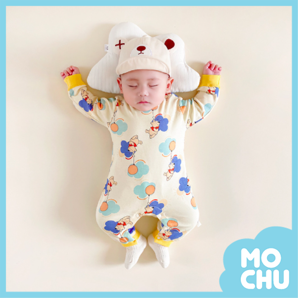 氣球維尼長袖包屁衣