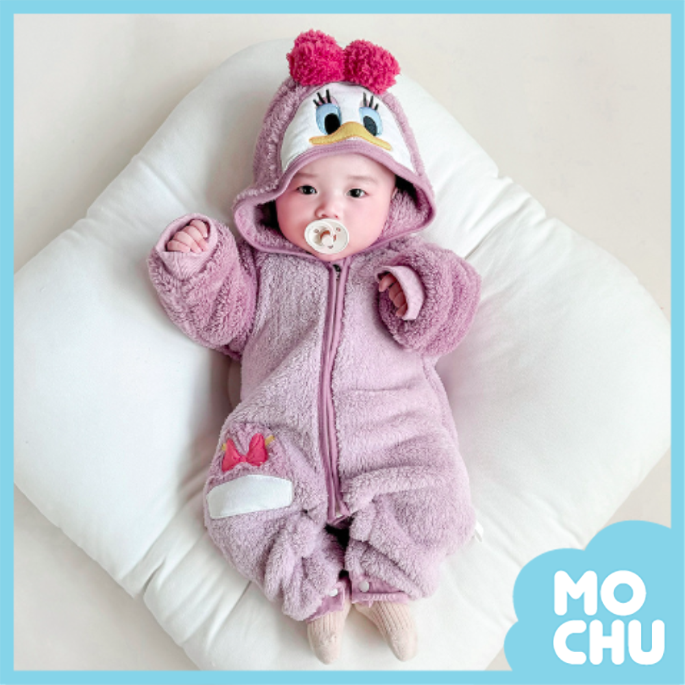 黛西鴨加絨連帽包屁衣
