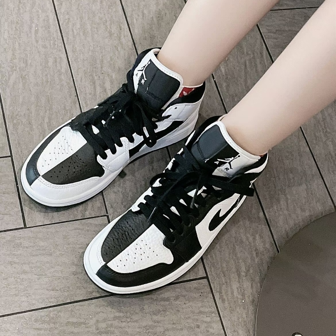 【現貨】Nike Air Jordan1 Low Homage White Black 高筒 陰陽 熊貓 黑白