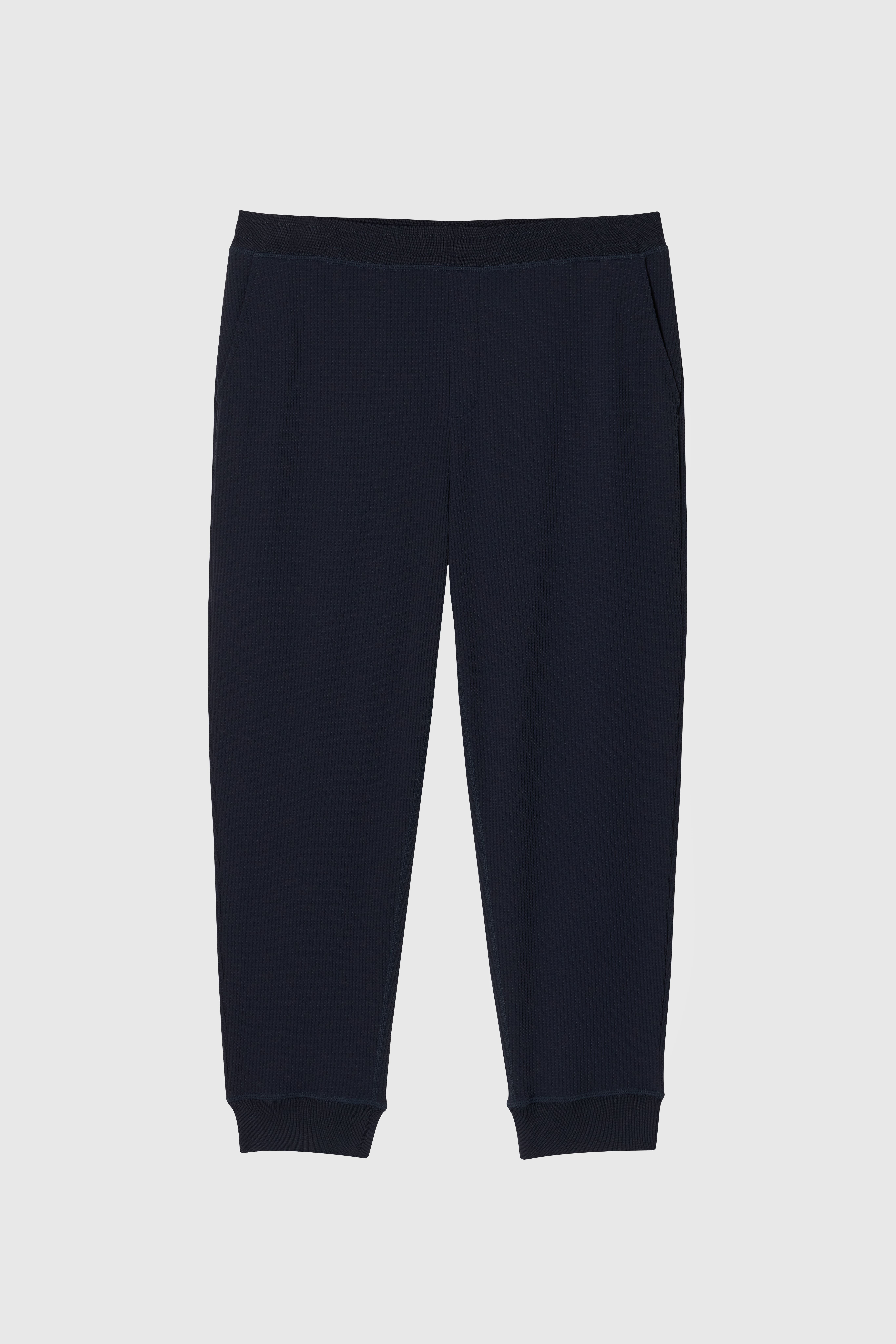 WAFFLE 束口褲 男（深藍）