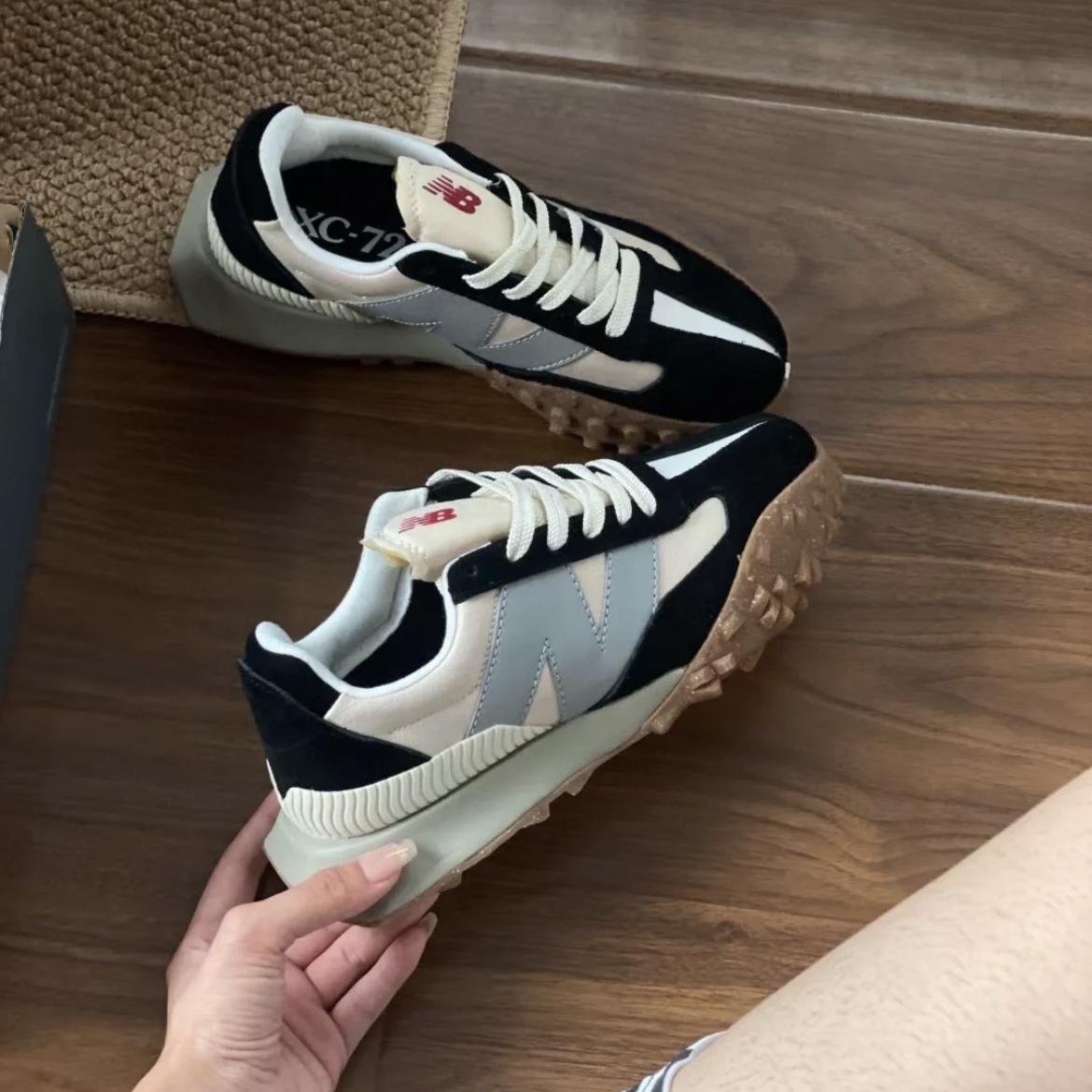 【現貨】New Balance NB XC72 復古 麂皮 焦糖底 黑灰 UXC72EC