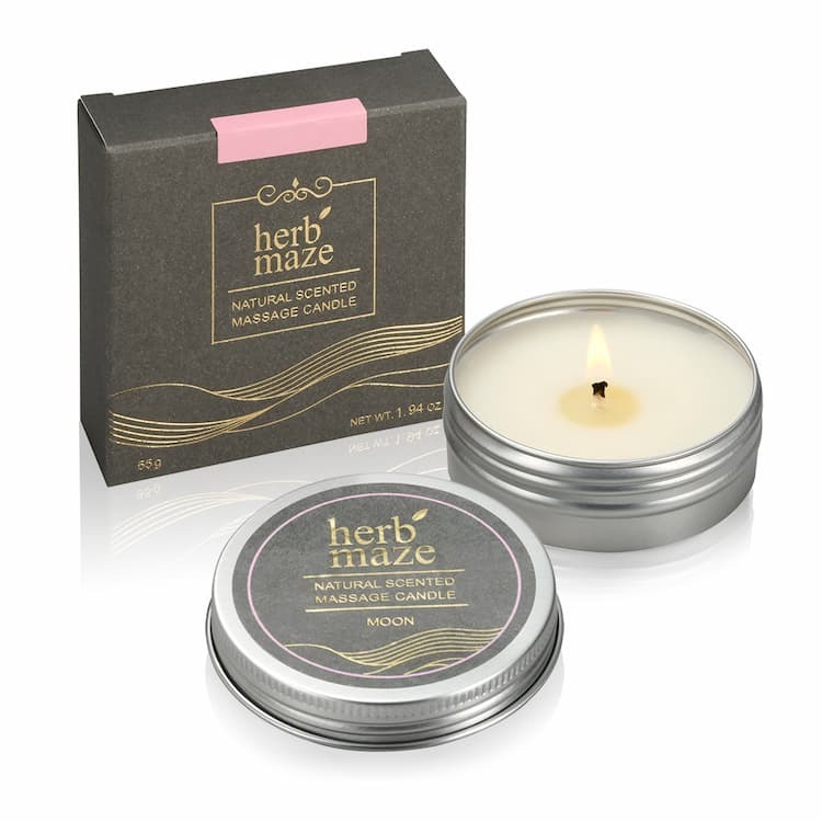 橙花 天然香氛精油按摩蠟燭55g-月光