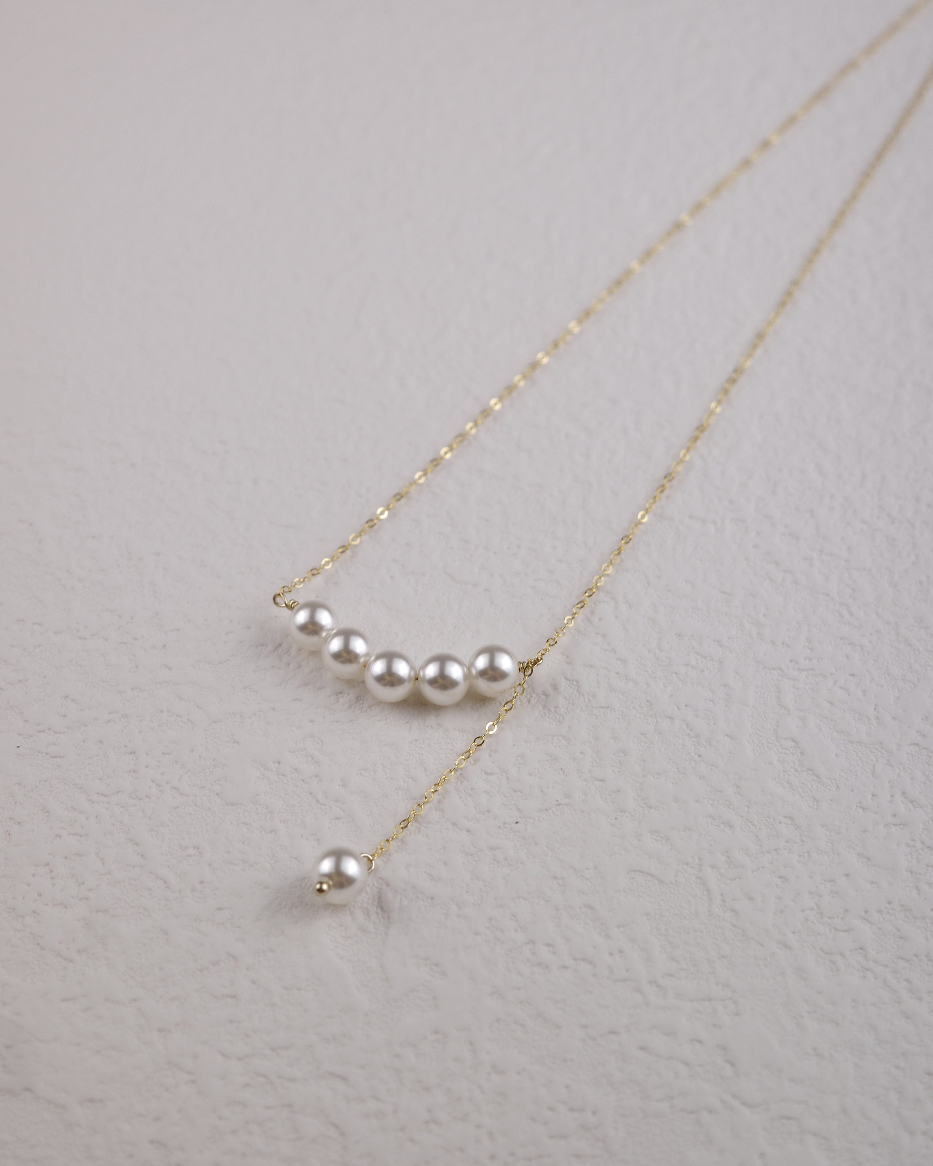 施華洛一字珍珠項鍊