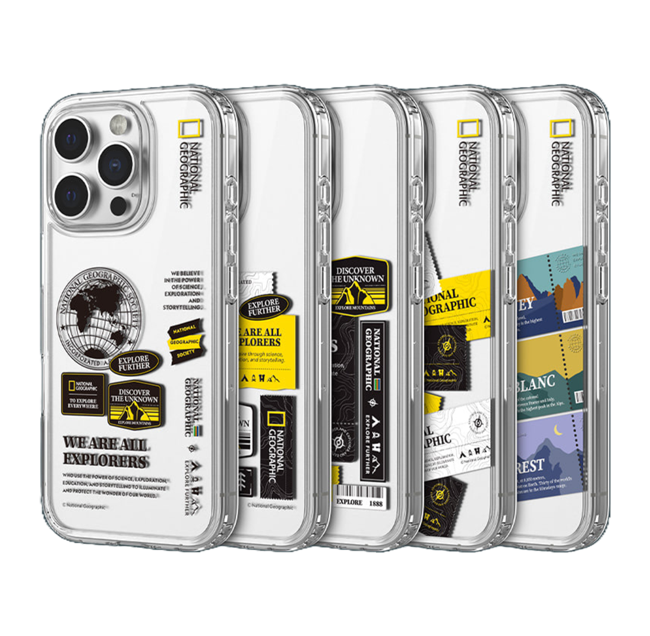 National Geographic - Clear Wappen - iPhone 16 Case 國家地理透明防撞手機硬殼