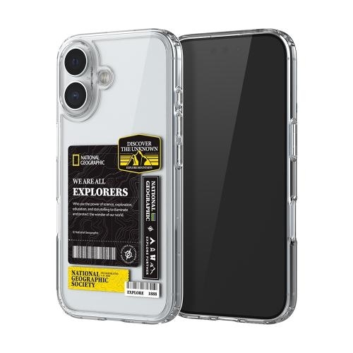 National Geographic - Clear Wappen - iPhone 16 Case 國家地理透明防撞手機硬殼