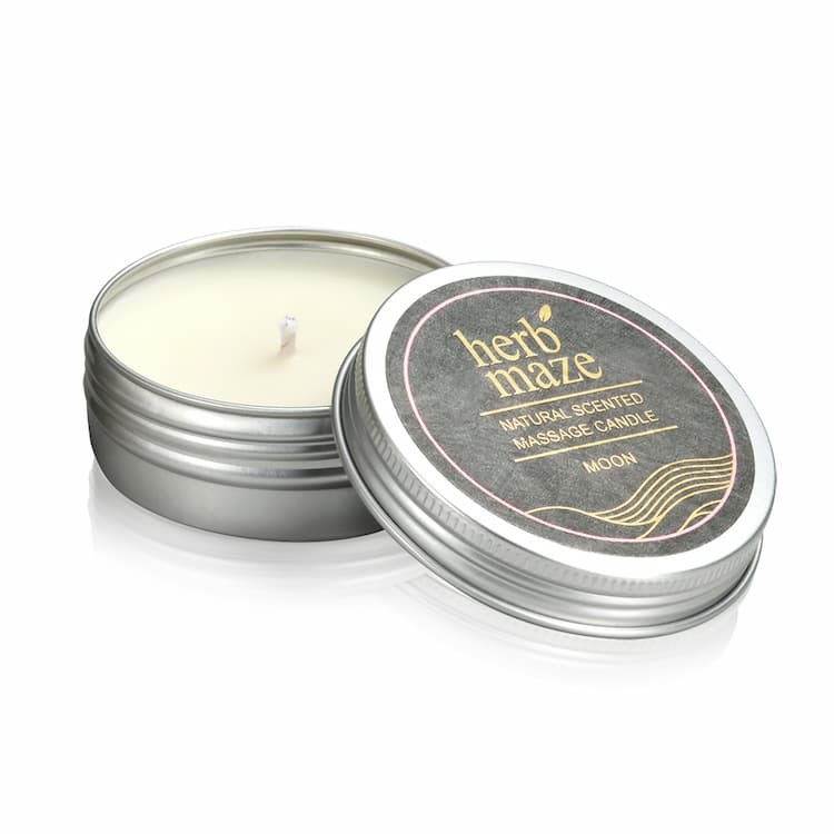 橙花 天然香氛精油按摩蠟燭55g-月光