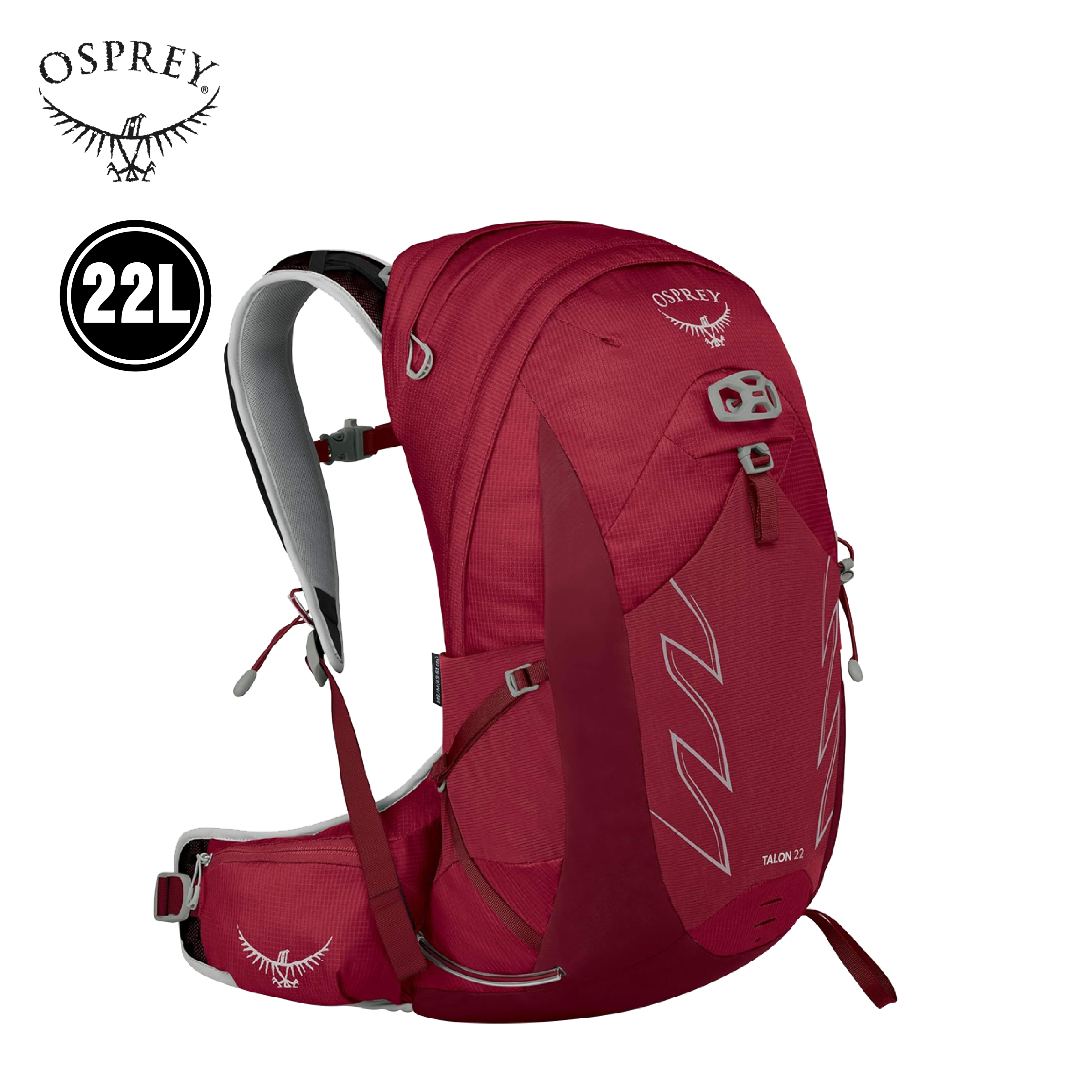 Osprey 美國 Talon 輕量多功能背包 L/XL 22L 星雲紅色 71OS002710