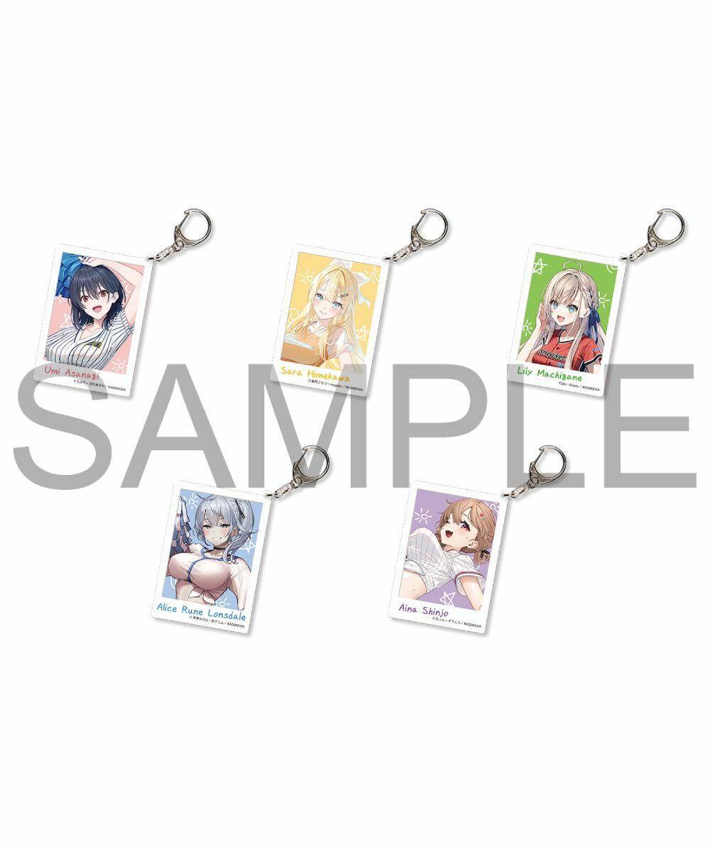 預購-Cheerful Summer Festa！ 全新繪製集換式小卡風壓克力鑰匙圈 PACK盲盒販售 隨機出貨【日本進口精品】