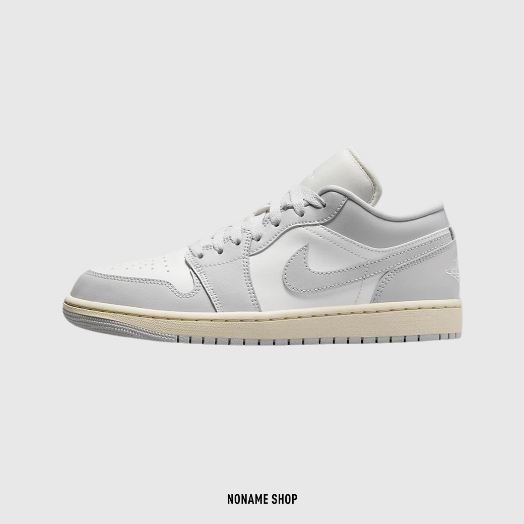 NIKE AIR JORDAN 1 AJ1 灰白 奶油底 仿舊 海鹽灰 低筒 (女款)