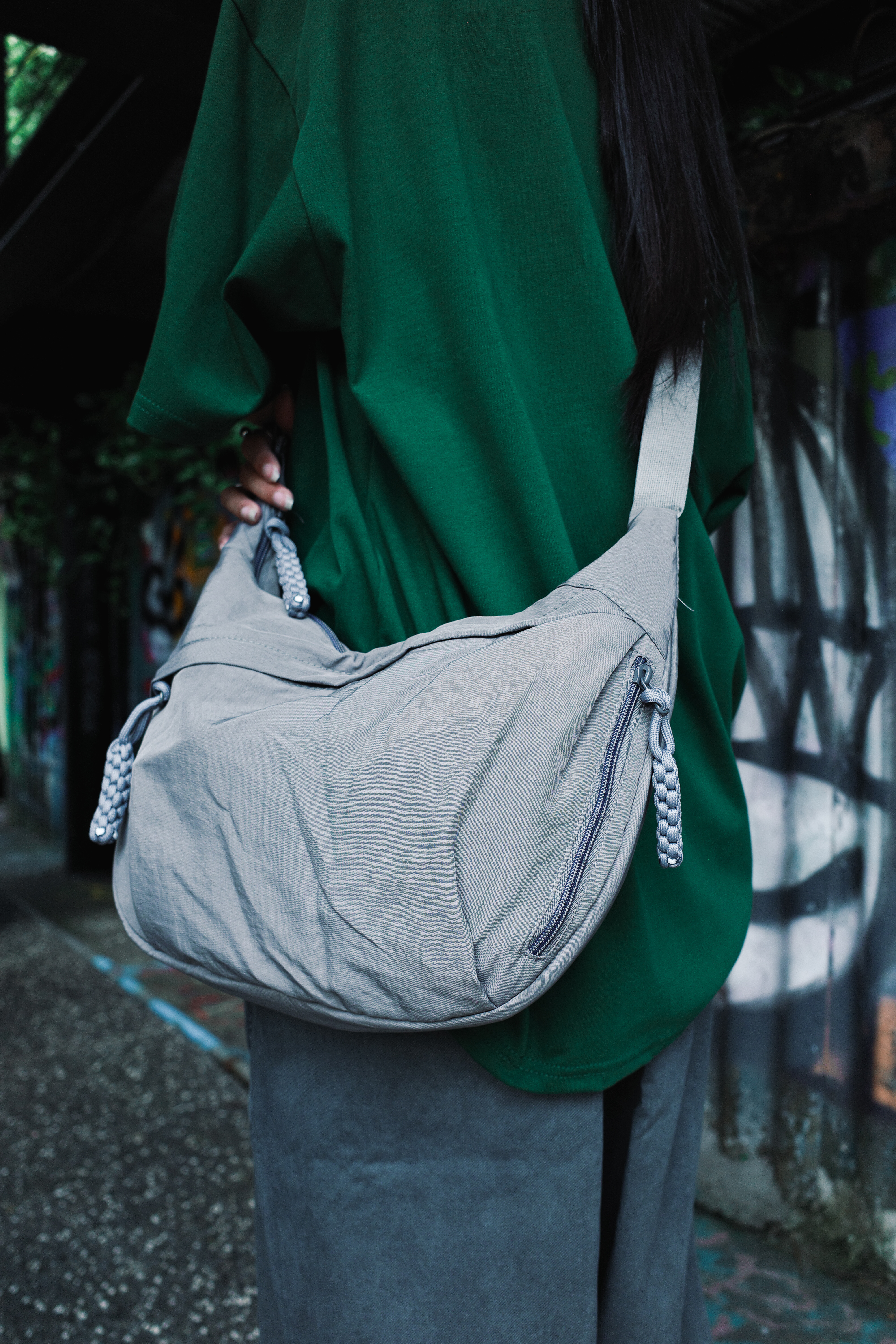 『Always_Good』防潑水 多夾層 單肩 餃子包