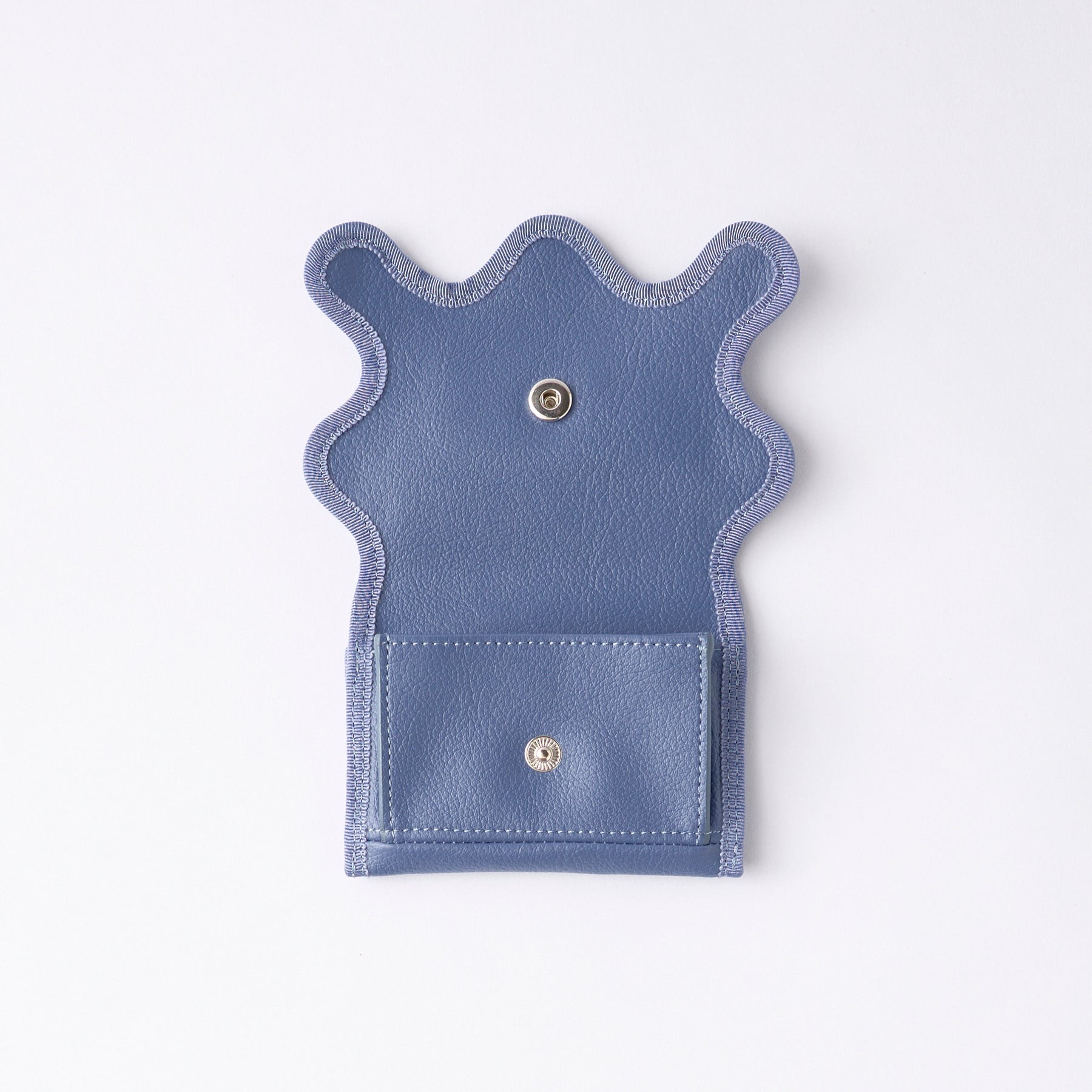 Nori 波浪零錢包 三色堇紫