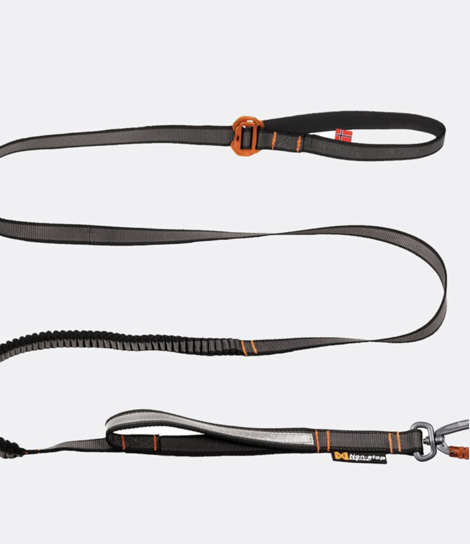 【Non-stop dogwear】BUNGEE 彈力運動牽繩 (可調節款)