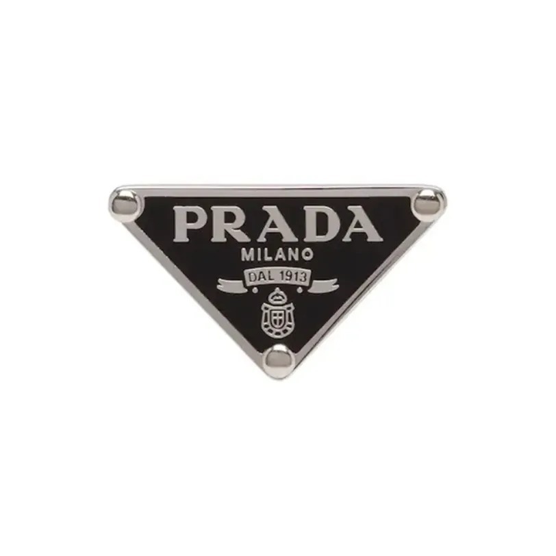 PRADA Smalto 左耳單邊耳環黑色