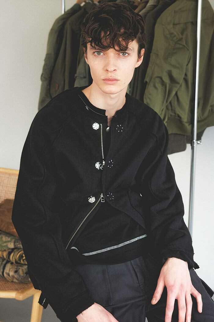 KOOI - ZIP CREW SWEAT BLOUSON / 2COLORS