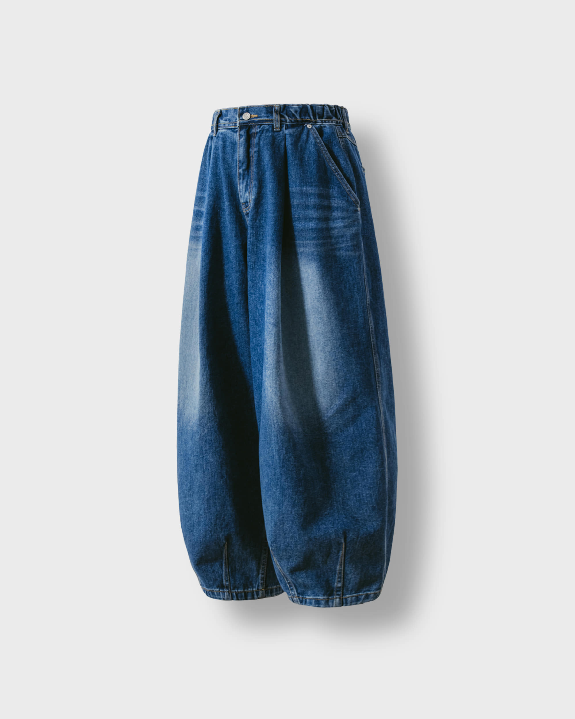 2024AW ANGLAN Tin Denim Washing Balloon Pants 牛仔寬版 氣球褲 現貨
