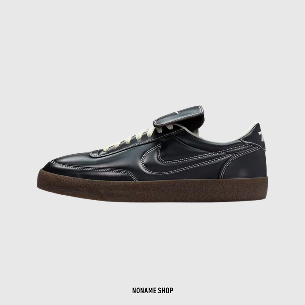 NIKE KILLSHOT 2 PREMIUM BLACK 72 復古 外翻 鞋舌 皮革 休閒 焦糖底 全黑 (男款)