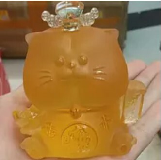 [B] GEMZ & CO JXTA REAL GOLD FOIL FORTUNE CAT DISPLAY, LIU LI, V65 (V65)